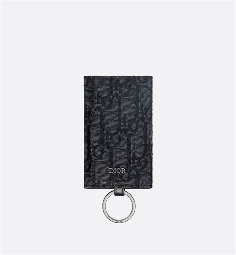 dior oblique key holder